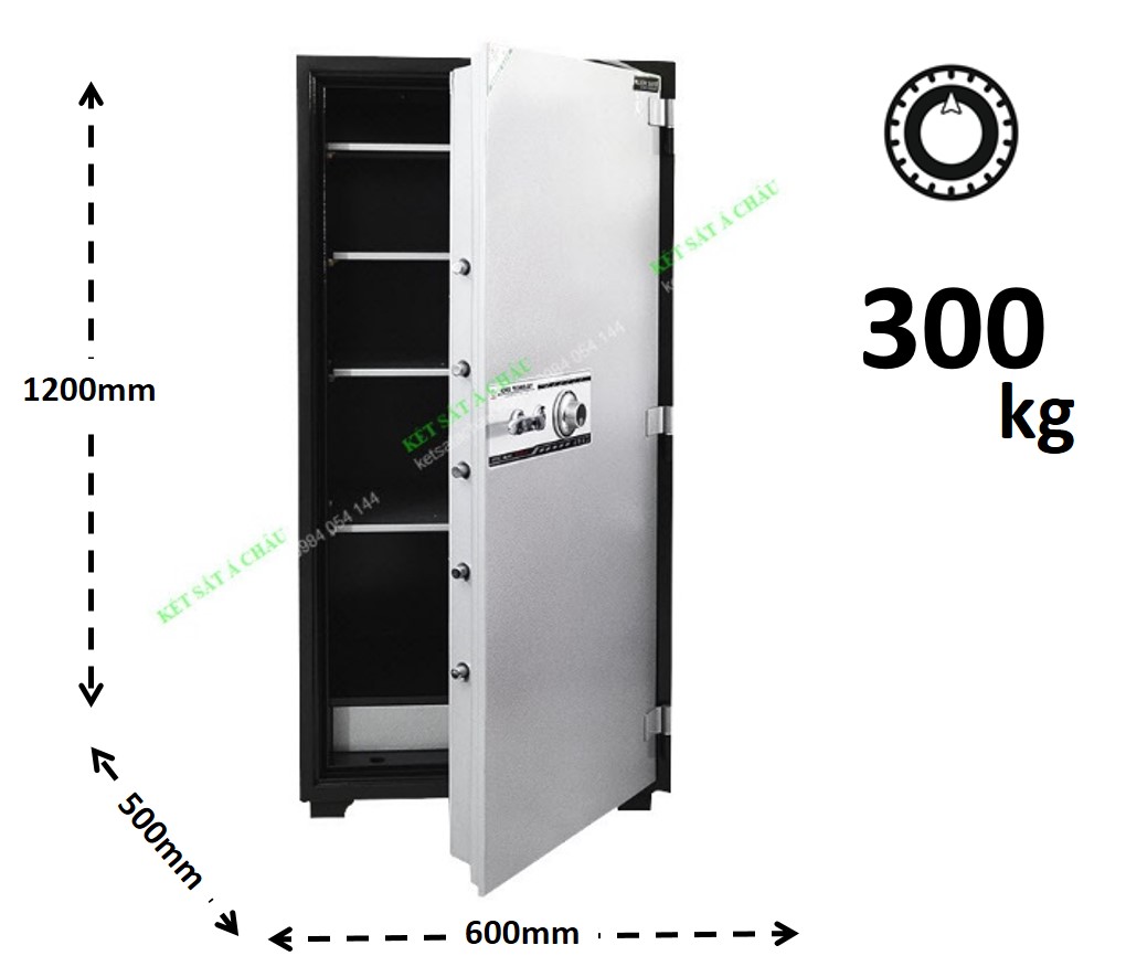Két sắt chống trộm, chống cháy khóa cơ lớn 300kg